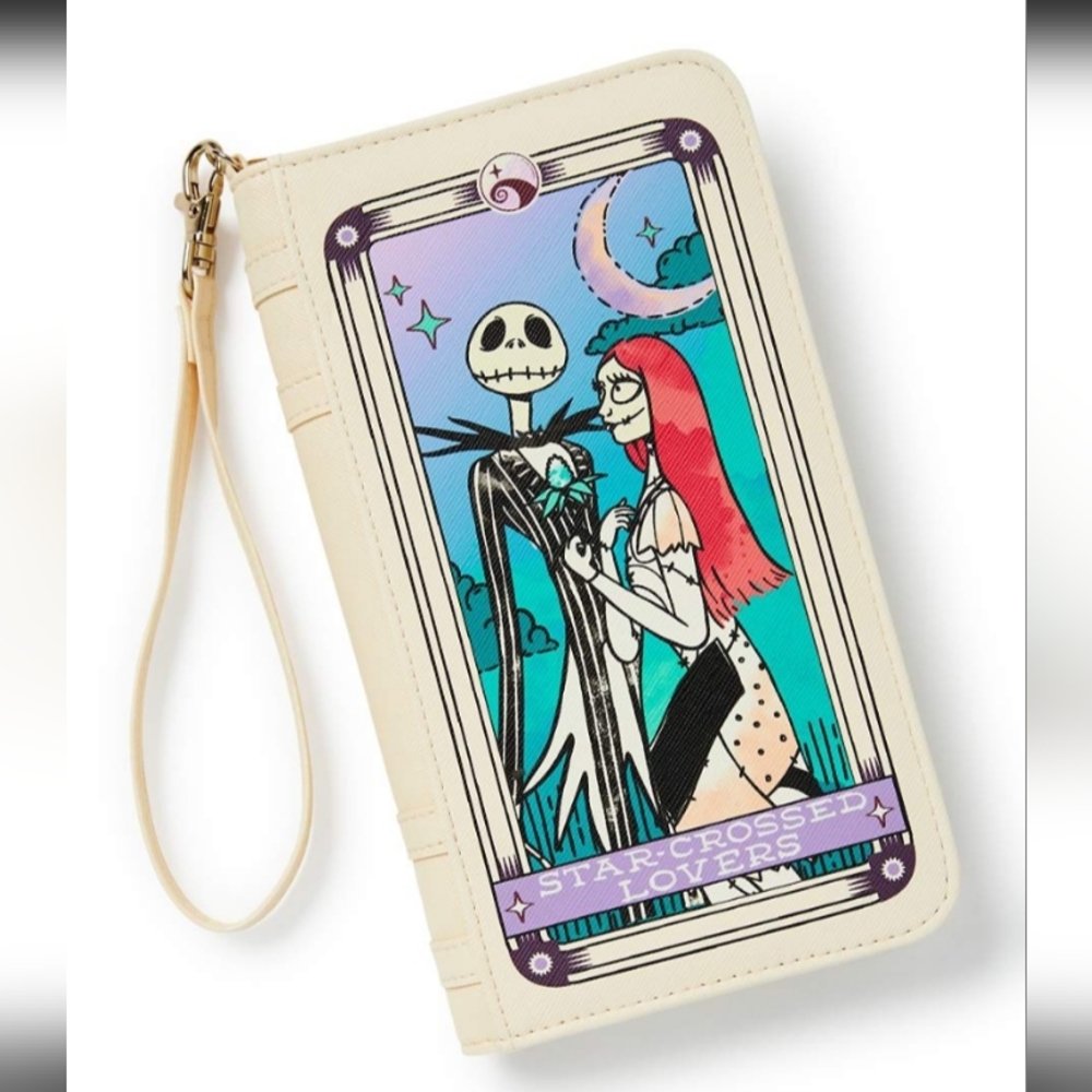 Ivory Jack Skellington and Sally Zip Wallet - The Nightmare Before Christmas
